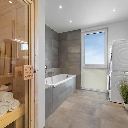 Beachviewone- 3og, Meerblick, Balkon, Kamin, Sauna Апартаменты Ольпениц