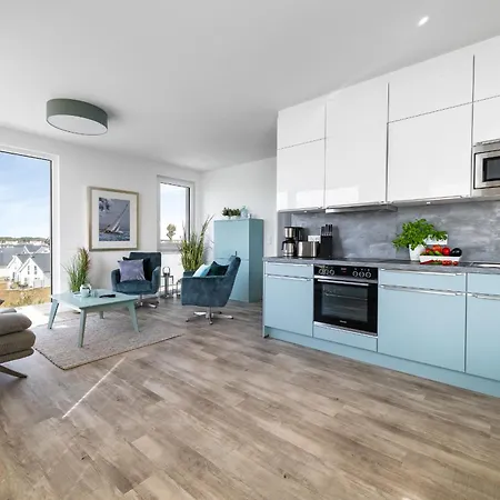 Апартаменты Beachviewone- 3og, Meerblick, Balkon, Kamin, Sauna *