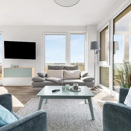 Апартаменты Beachviewone- 3og, Meerblick, Balkon, Kamin, Sauna