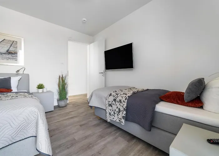 Beachviewone- 3og, Meerblick, Balkon, Kamin, Sauna * Olpenitz