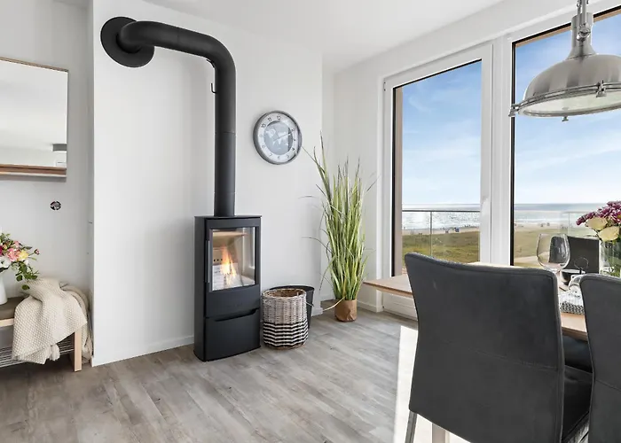 Beachviewone- 3og, Meerblick, Balkon, Kamin, Sauna Lägenhet