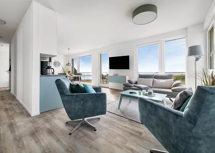 Lägenhet Beachviewone- 3og, Meerblick, Balkon, Kamin, Sauna