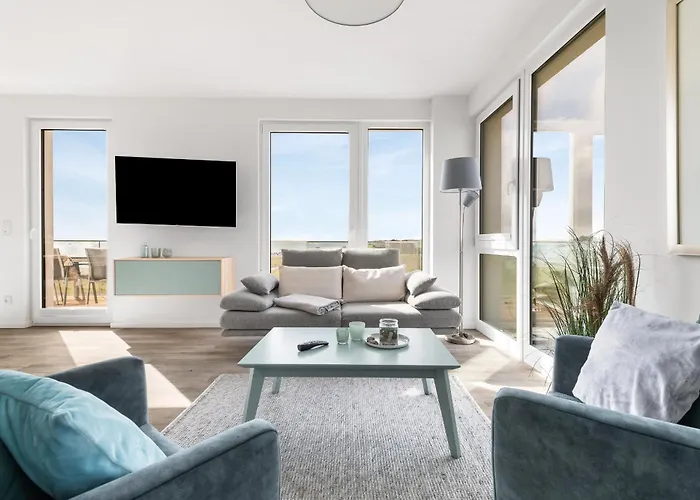 Lägenhet Beachviewone- 3og, Meerblick, Balkon, Kamin, Sauna